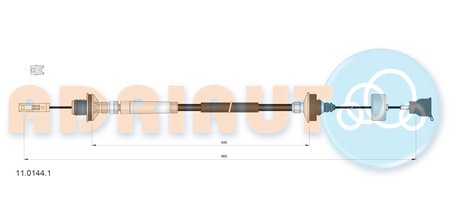 CABLU AMBREIAJ ADRIAUTO 11.0144.1 - Compatibil cu CITROEN, FIAT, LANCIA, PEUGEOT
