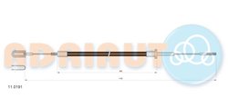 CABLU AMBREIAJ ADRIAUTO 11.0191 - Compatibil cu IVECO