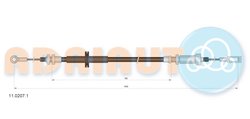 CABLU FRANA DE MANA ADRIAUTO 11.0207.1 - Compatibil cu CITROEN, FIAT, PEUGEOT