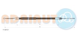 CABLU FRANA DE MANA ADRIAUTO 11.0210.1 - Compatibil cu CITROEN, FIAT, LANCIA, PEUGEOT