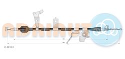 CABLU FRANA DE MANA ADRIAUTO 11.0212.2 - Compatibil cu FIAT, SUZUKI