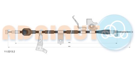 CABLU FRANA DE MANA ADRIAUTO 11.0213.2 - Compatibil cu FIAT, SUZUKI