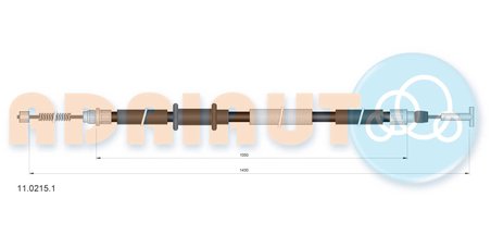 CABLU FRANA DE MANA ADRIAUTO 11.0215.1 - Compatibil cu FIAT