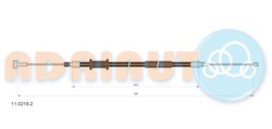 CABLU FRANA DE MANA ADRIAUTO 11.0219.2 - Compatibil cu CITROEN, FIAT, PEUGEOT