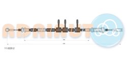 CABLU FRANA DE MANA ADRIAUTO 11.0220.2 - Compatibil cu CITROEN, FIAT, PEUGEOT