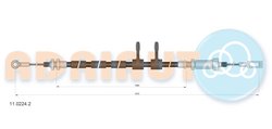 CABLU FRANA DE MANA ADRIAUTO 11.0224.2 - Compatibil cu CITROEN, FIAT, PEUGEOT