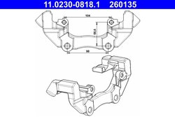 SUPORT ETRIER ATE 11.0230-0818.1 - Compatibil cu FORD, VOLVO