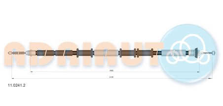 Cablu frana de mana Adriauto 11.0241.2