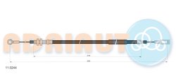 CABLU FRANA DE MANA ADRIAUTO 11.0244 - Compatibil cu CITROEN, FIAT, PEUGEOT