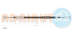 CABLU FRANA DE MANA ADRIAUTO 11.0245 - Compatibil cu CITROEN, FIAT, PEUGEOT