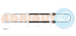 CABLU FRANA DE MANA ADRIAUTO 11.0257.1 - Compatibil cu IVECO