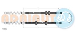 CABLU FRANA DE MANA ADRIAUTO 11.0262 - Compatibil cu FIAT, INNOCENTI