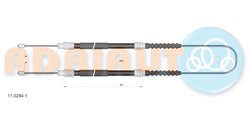 CABLU FRANA DE MANA ADRIAUTO 11.0284.1 - Compatibil cu CITROEN, FIAT, PEUGEOT