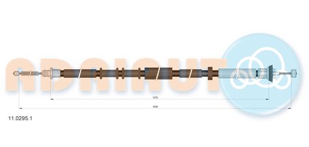 CABLU FRANA DE MANA ADRIAUTO 11.0295.1 - Compatibil cu FIAT