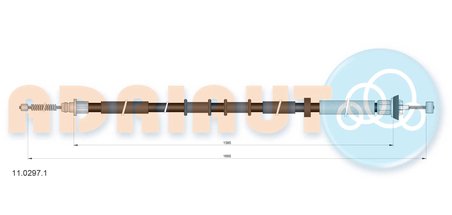CABLU FRANA DE MANA ADRIAUTO 11.0297.1 - Compatibil cu FIAT