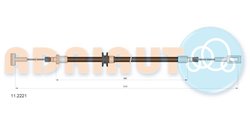 CABLU FRANA DE MANA ADRIAUTO 11.2221 - Compatibil cu IVECO