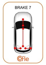CABLU FRANA DE MANA COFLE 11.6805 - Compatibil cu NISSAN, OPEL, RENAULT, VAUXHALL