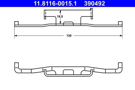 ARC, ETRIER FRANA ATE 11.8116-0015.1 - Compatibil cu BMW