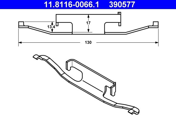 ARC, ETRIER FRANA ATE 11.8116-0066.1 - Compatibil cu BMW, MG