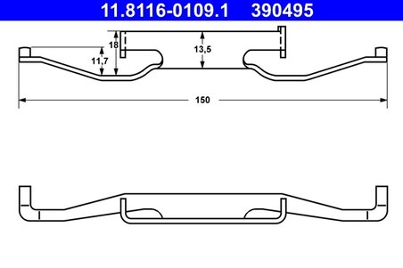 Arc, etrier frana ATE 11.8116-0109.1