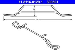 Arc, etrier frana ATE 11.8116-0129.1