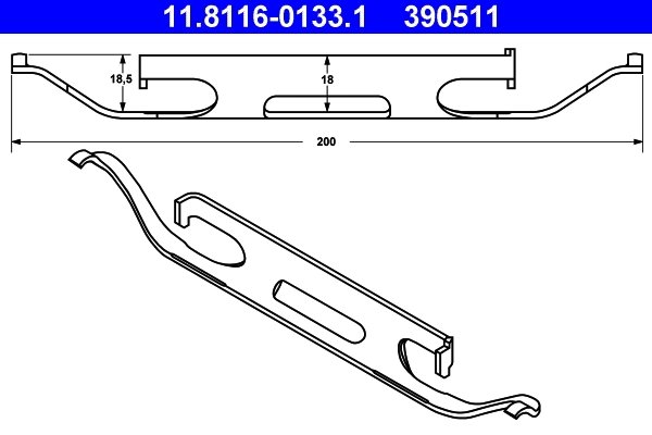 ARC, ETRIER FRANA ATE 11.8116-0133.1 - Compatibil cu BMW, MERCEDES-BENZ, VOLVO