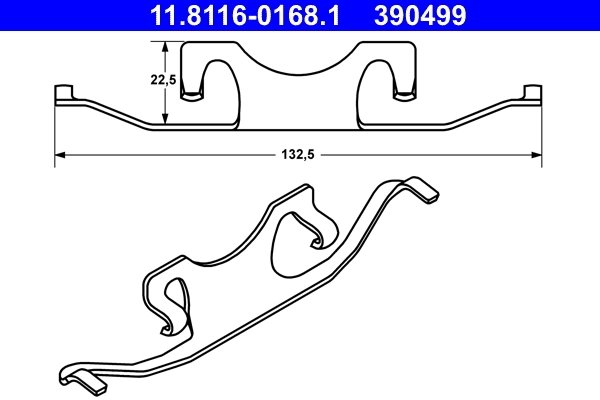 Arc, etrier frana ATE 11.8116-0168.1