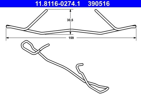ARC, ETRIER FRANA ATE 11.8116-0274.1 - Compatibil cu MINI, NISSAN
