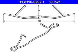 ARC, ETRIER FRANA ATE 11.8116-0292.1 - Compatibil cu CHEVROLET, OPEL, SAAB, VAUXHALL