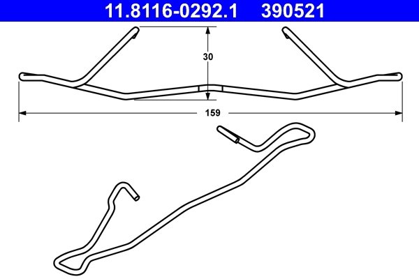 ARC, ETRIER FRANA ATE 11.8116-0292.1 - Compatibil cu CHEVROLET, OPEL, SAAB, VAUXHALL
