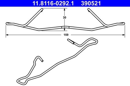 ARC, ETRIER FRANA ATE 11.8116-0292.1 - Compatibil cu CHEVROLET, OPEL, SAAB, VAUXHALL
