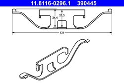 Arc, etrier frana ATE 11.8116-0296.1