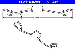 Arc, etrier frana ATE 11.8116-0299.1