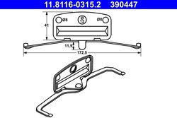 Arc, etrier frana ATE 11.8116-0315.2