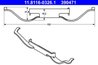 ARC, ETRIER FRANA ATE 11.8116-0326.1 - Compatibil cu CITROEN, FORD, PEUGEOT, SEAT, VW