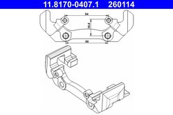 Suport etrier ATE 11.8170-0407.1