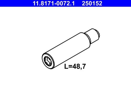 SURUB GHIDARE, ETRIER FRANA ATE 11.8171-0072.1 - Compatibil cu MERCEDES-BENZ