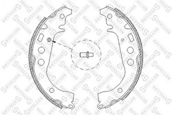 Set saboti frana Stellox 112 100-SX