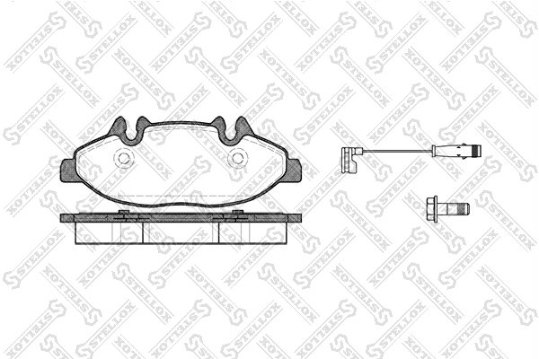 SET PLACUTE FRANA STELLOX 1120 002-SX - Compatibil cu MERCEDES-BENZ