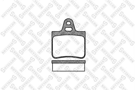 Set placute frana Stellox 113 000-SX