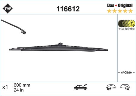 LAMELA STERGATOR SWF 116612 - Compatibil cu HONDA, MERCEDES-BENZ, OPEL, SAAB, VW