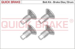 SET SURUB, DISC FRANA QUICK BRAKE 11663K - Compatibil cu DACIA, MERCEDES-BENZ, NISSAN, OPEL, RENAULT, SMART, VAUXHALL