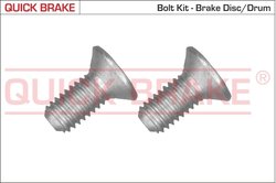 SET SURUB, DISC FRANA QUICK BRAKE 11671K - Compatibil cu ABARTH, CITROEN, DS, FIAT, FORD, HONDA, OPEL, PEUGEOT, PORSCHE, SMART, 