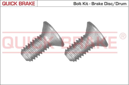 SET SURUB, DISC FRANA QUICK BRAKE 11671K - Compatibil cu ABARTH, CITROEN, DS, FIAT, FORD, HONDA, OPEL, PEUGEOT, PORSCHE, SMART, 