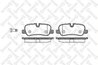 Set placute frana Stellox 1170 000-SX
