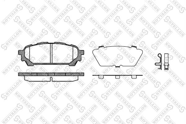 Set placute frana Stellox 1187 001-SX