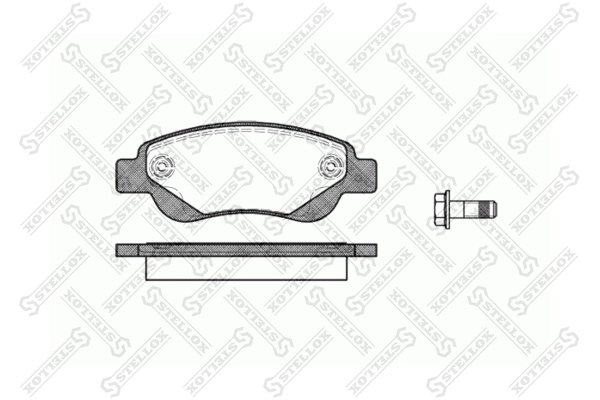 Set placute frana Stellox 1188 000-SX