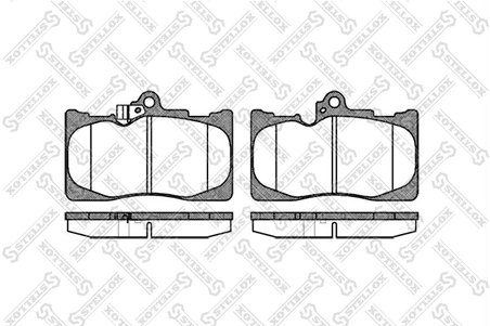 SET PLACUTE FRANA STELLOX 1191 002-SX - Compatibil cu LEXUS, TOYOTA