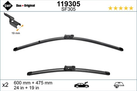 LAMELA STERGATOR SWF 119305 - Compatibil cu LYNK & CO, SKODA, VW