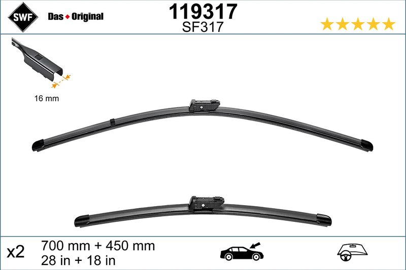 Lamela stergator SWF 119317